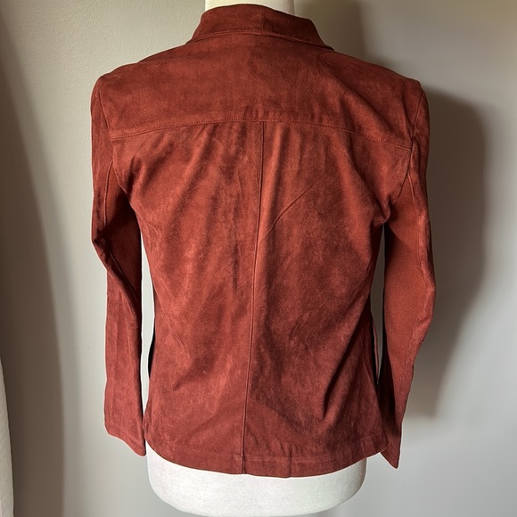 BB DAKOTA Wade Faux Suede Drape Cherrywood Jacket - Picture 5 of 8